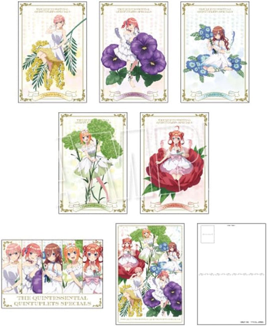 TV Special Anime "Bride of Quintuplets" Postcard Set Flower Fairy Version