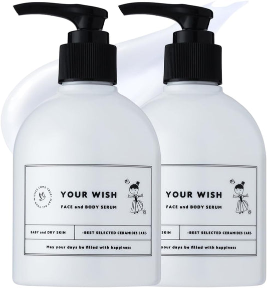 YOUR WSIH Baby & Mama Sensitive Skin Research, Dense Ceramide Serum Gel, All-in-One for Whole Body Use, 200% Increase, Fragrance-free, Additive-Free, Highly Moisturizing, Pump, Professional