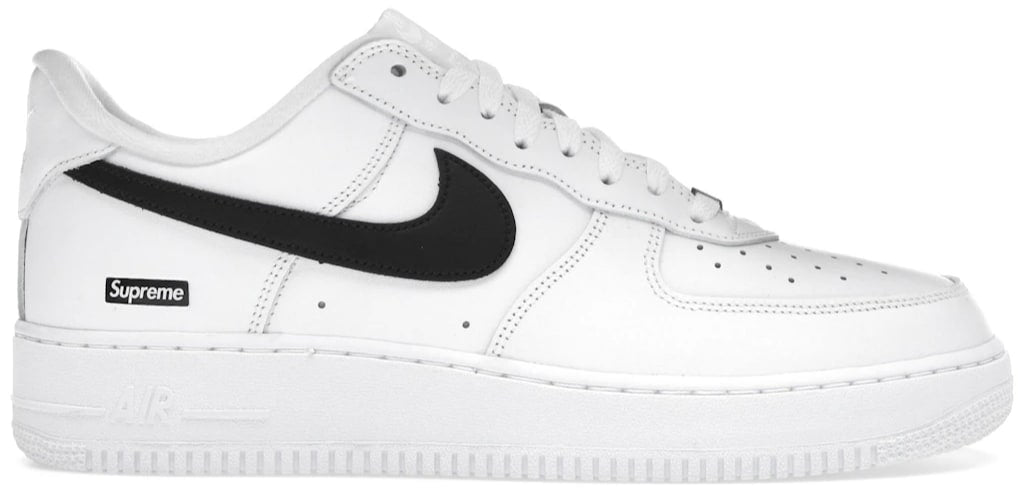 NIKE AIR FORCE 1 LOW SUPREME WHITE BLACK