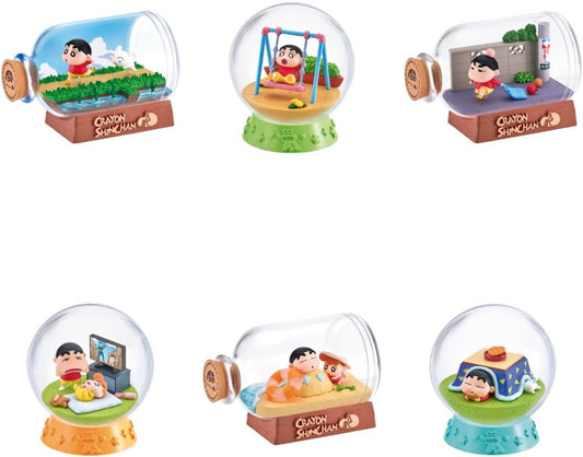 Reement Crayon Shin-chan Terrarium 2, Refreshing Everyday Life, 1 Box, Approx. 4.7 x 5.7 x 8.5 inches (120 x 145 x 215 mm), ATBC-PVC, ABS, Acrylic