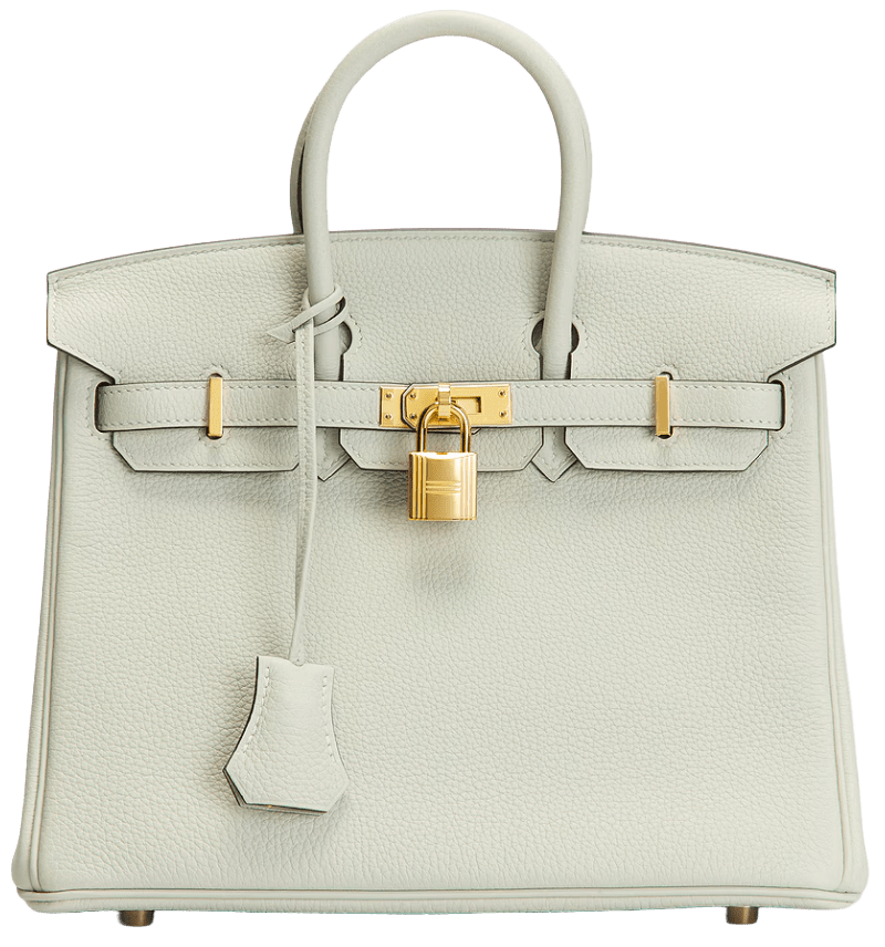 HERMÉS TOGO 'GRIS NEVE' BIRKIN 25 2023 HANDBAG