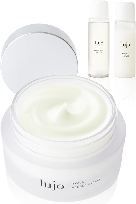 Paint Botox Needle Cream [Official] lujo Hyaro Needle Cream Needle Serum Needle Serum Microneedle Needle Whole Face Neck Hyaluronic Acid Aging Care Skin Care Hari 3D Plan Lift Formula (1.4 oz (40 g