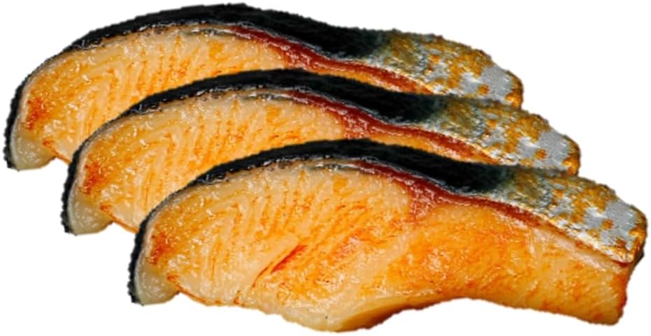Speed mao Delicious Salmon, Salmon, Grilled Fish, Food Sample, Set of 3