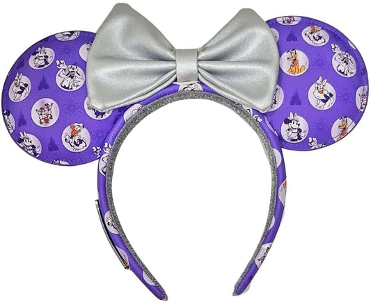 Loungefly Disney Parks Minnie Ear Diadema D100 Mickey y sus Amigos Castle Icons Púrpura, Adulto, 400959674299