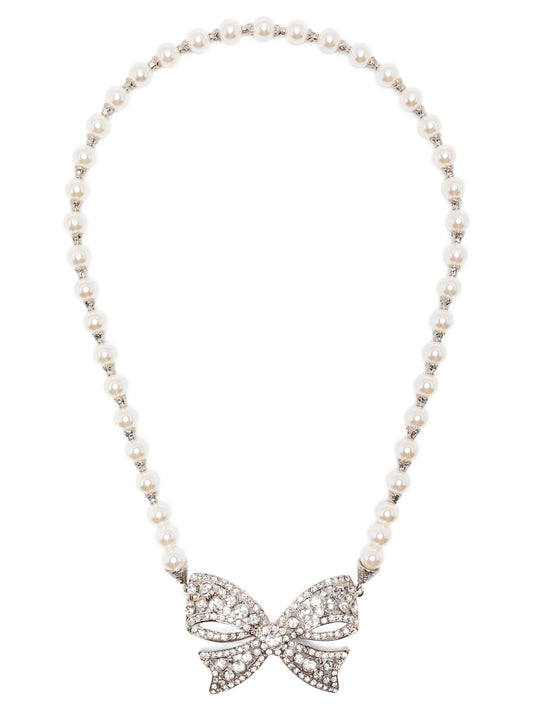 Alessandra Rich アレッサンドラリッチパールボウネックレス - Image 1