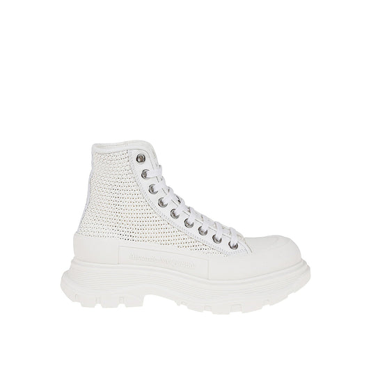 Alexander Mcqueen アレクサンダーマックイーントレッドスリックハイトップスニーカー - Image 1