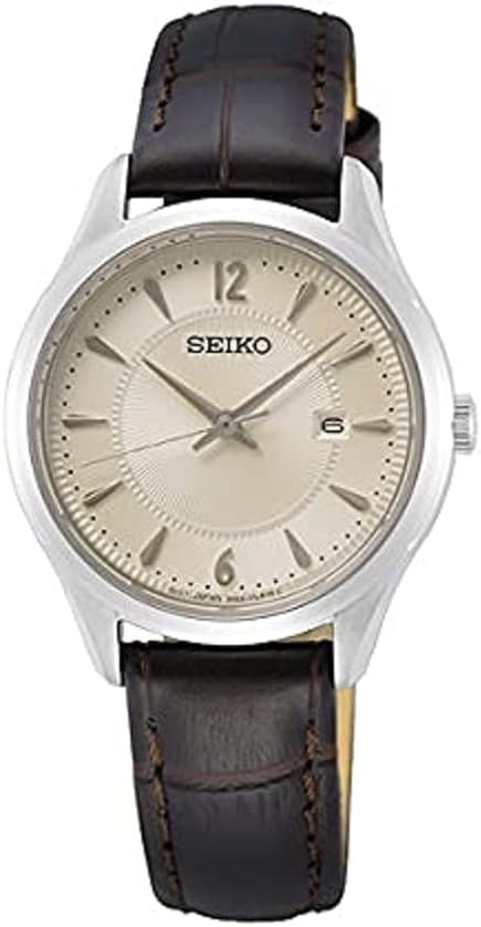 Seiko Analog (Model: SUR427P1), Braun, Strap