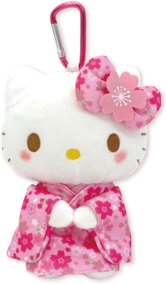 Nakajima Corporation 193599-24 Hello Kitty Plush Eco Bag Cherry Blossom Kimono