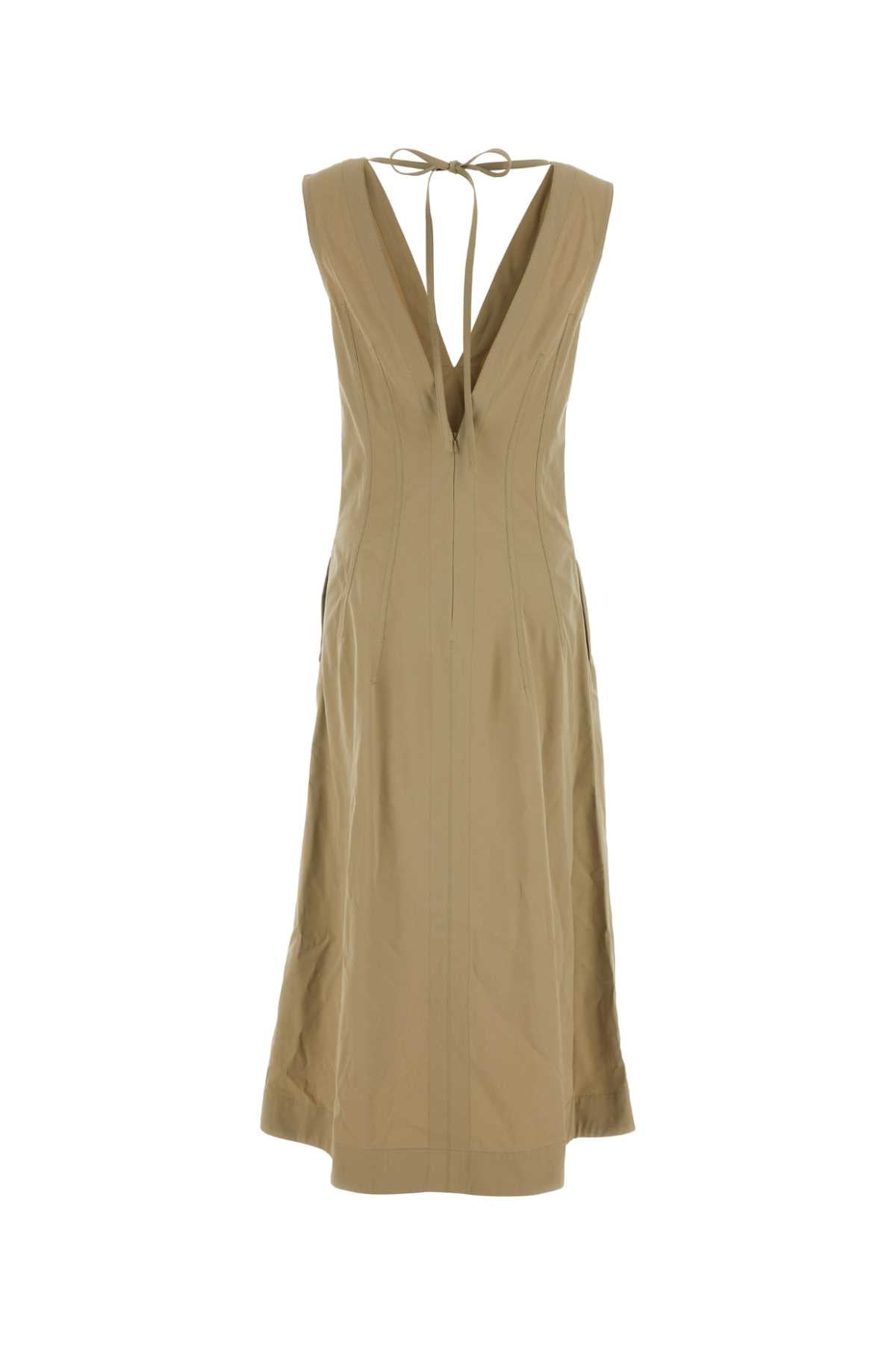 Bottega Veneta Cappuccino Cotton Blendドレス - Image 1