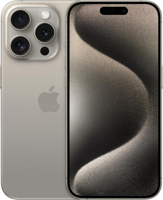 [Refurbished] Apple iPhone 15 Pro 256GB Natural Titanium SIM Free 5G Compatible (Refurbished)