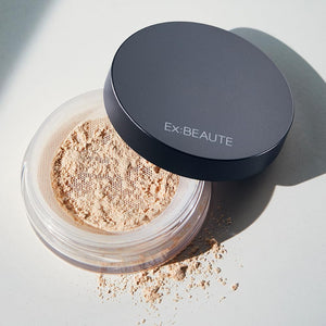 Ex:BEAUTE Face Powder Mask Non-Stick Finish Beautiful Glossy High-End Loose N Luminous Color Made in Japan Beauty Ingredients Face Body Natural Skin Feel (4g)