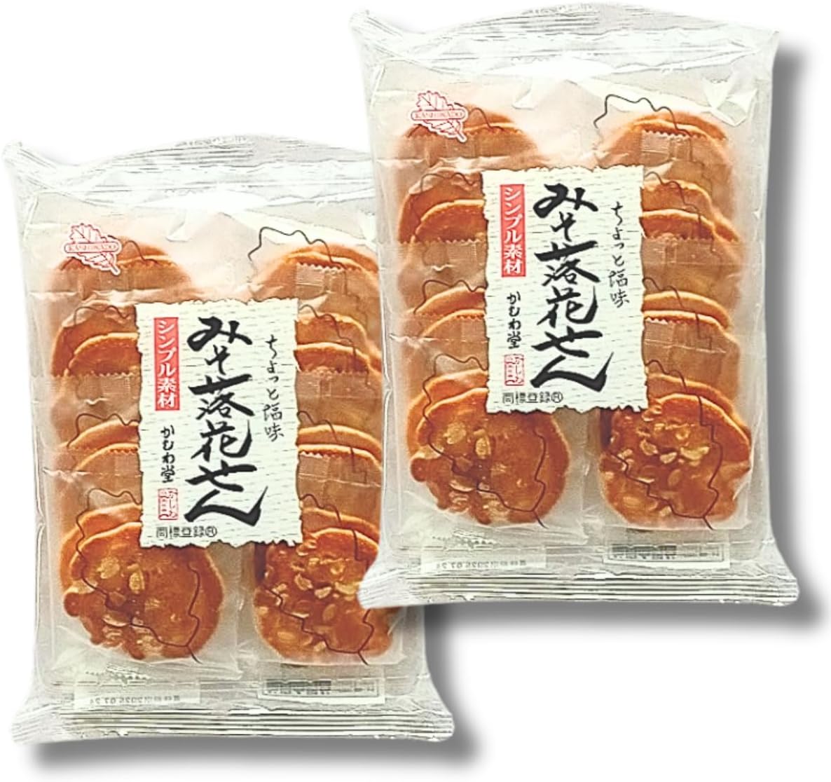 Miso Peana, Niigata Sweets, 5.1 oz (144 g) (8 Bags Packed), Individual Packaging, Set of 2, Trial Product