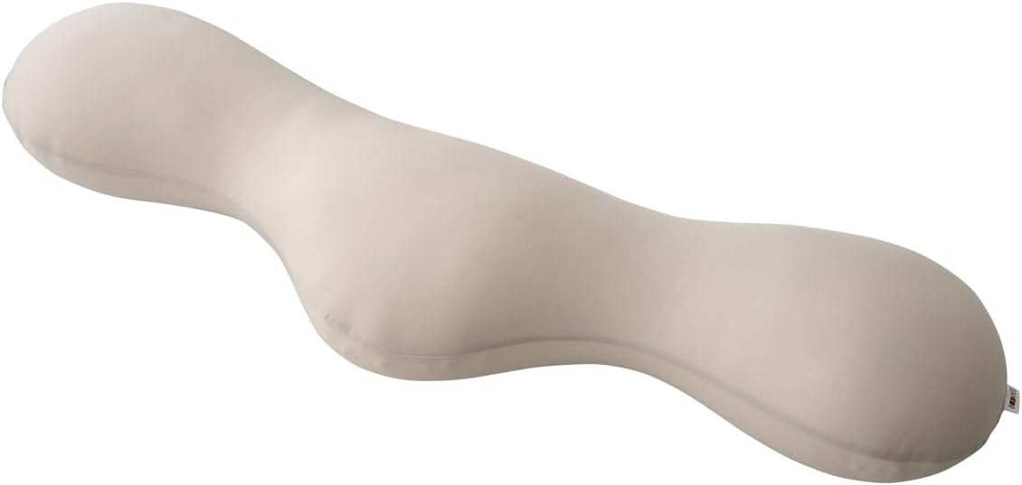 Emur Dakimakura Pillow Cushion Pillow, Cool Gray, Made in Japan, Washable Cover, Beads, Zipper Closure, Blissful Sleep