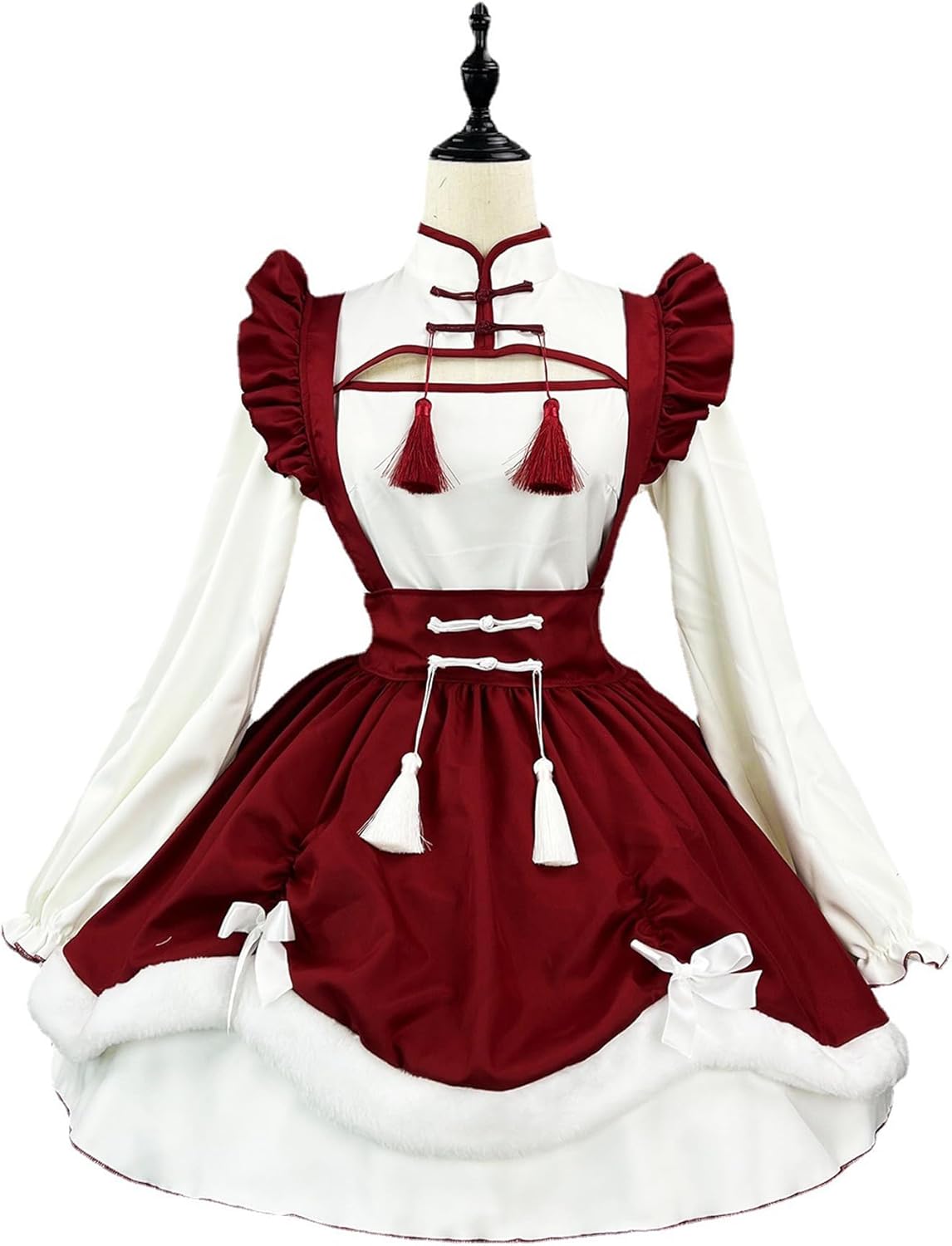YZZYQQ S-5XL Women's Costume Sexy Little Devil Maid Outfit Cosplay Halloween Cute Maid Clothes