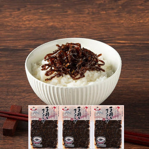 Kotai Kokujaya 3 Bag Set, Hakata Mentaiko Included, Spicy Wood Mushroom, 3.2 oz (90 g) x 3 Bag Set, Crunchy Texture, Sake Dishes, Snacks, Ramen, Mail-bin Product, Trial Gourmet Gift