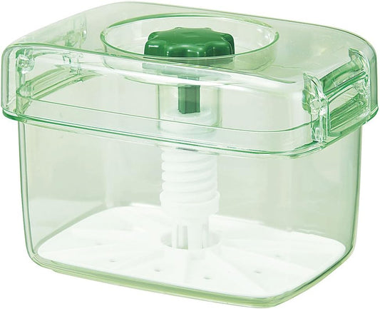 Shinki Gosei Tonbo Food Storage Container, Pickle Container 1.07 gal (3.1 L), Easy to Use, Transparent Contents, Skeleton Green, Picre K30, W 9.4 x D 6.1 x H 6.3 inches (24 x 15.5 x 16 cm), Made in