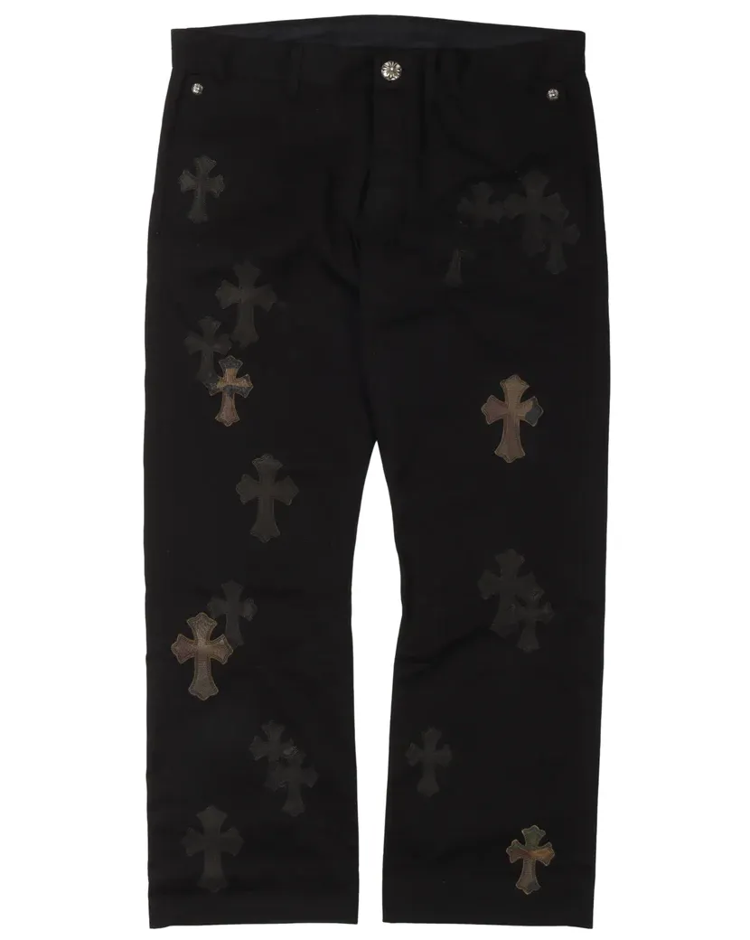 CHROME HEARTS 'BLACK CAMO' 40 PATCH PANTS