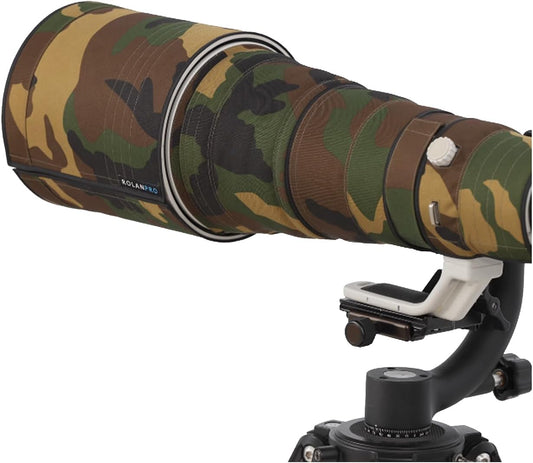 Rolanpro Lens Cover, Camouflage Coat for Telephoto Lens Compatible with SIGMA 500mm F/4 DG OS HSM Sports, Triple Layer Protection, military green camo, 500, Modern