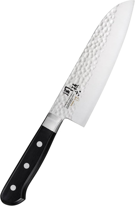 Kai Seki Magoroku Santoku Knife Imayou Hammered 165mm Made in Japan AB5456