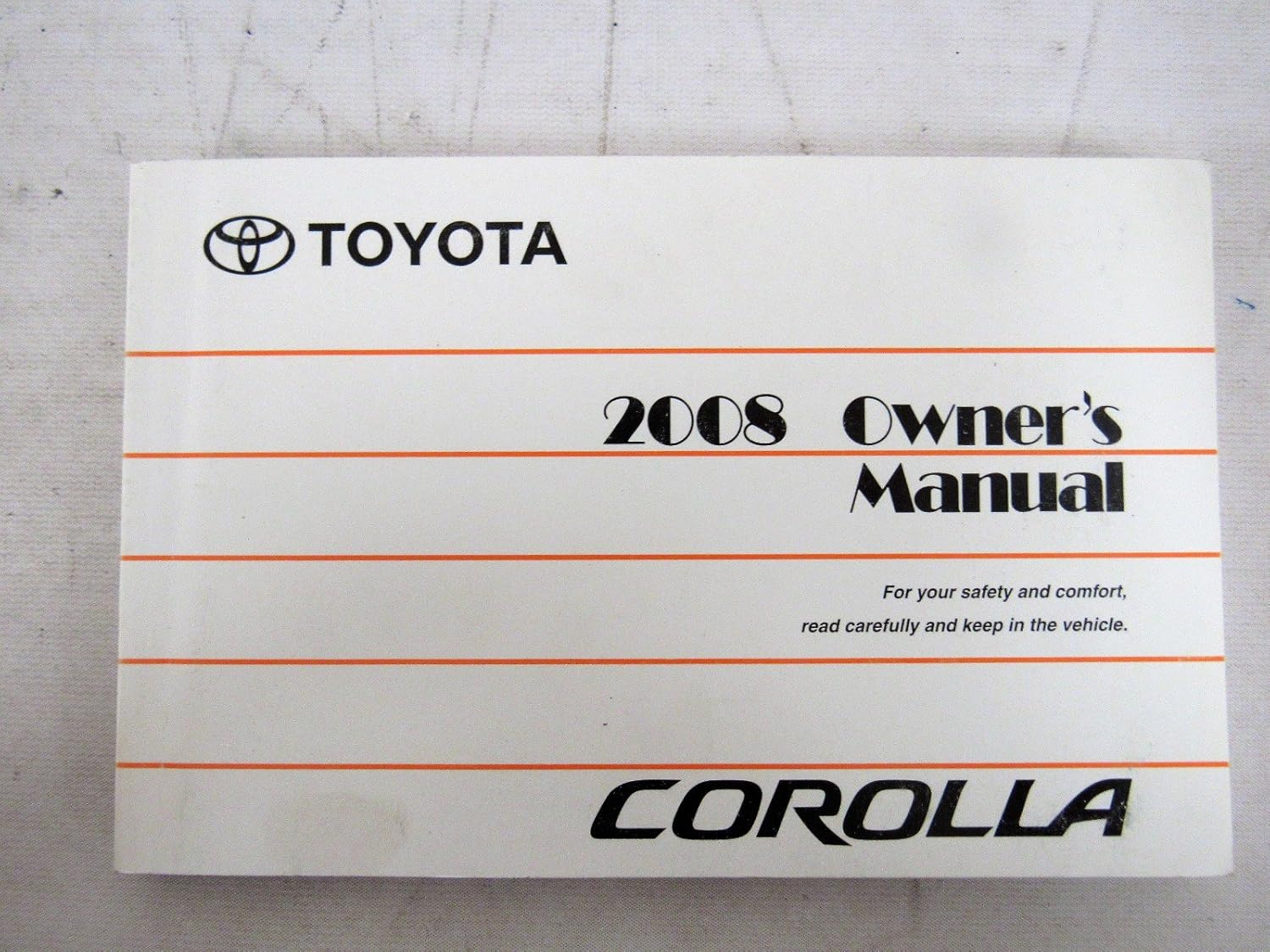 2008 Toyota Corolla Owners Manual
