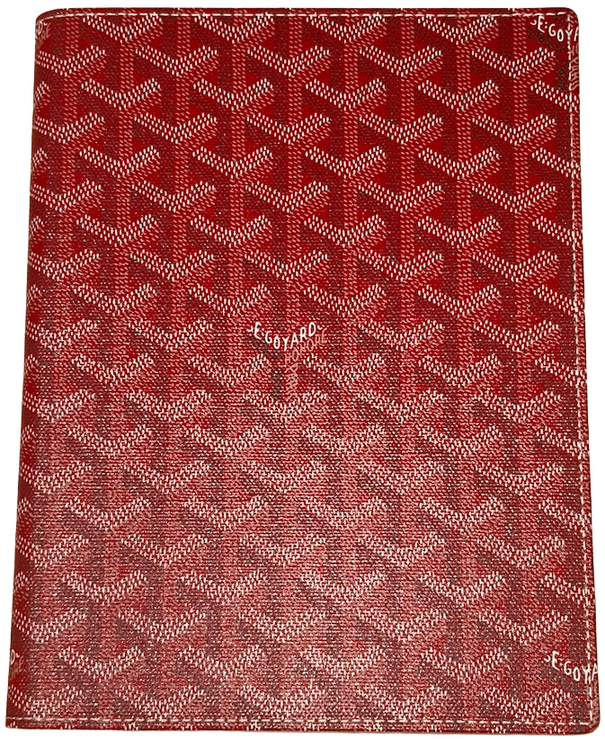GOYARD 'RED' THABO NOTEBOOK HOLDER 85 (SMALL)