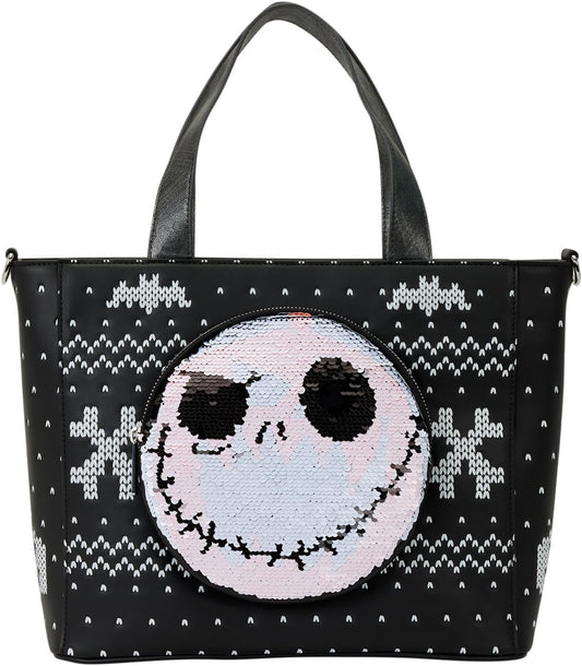 Loungefly Disney Nightmare Before Christmas Jack - Bolsa de mano con monedero