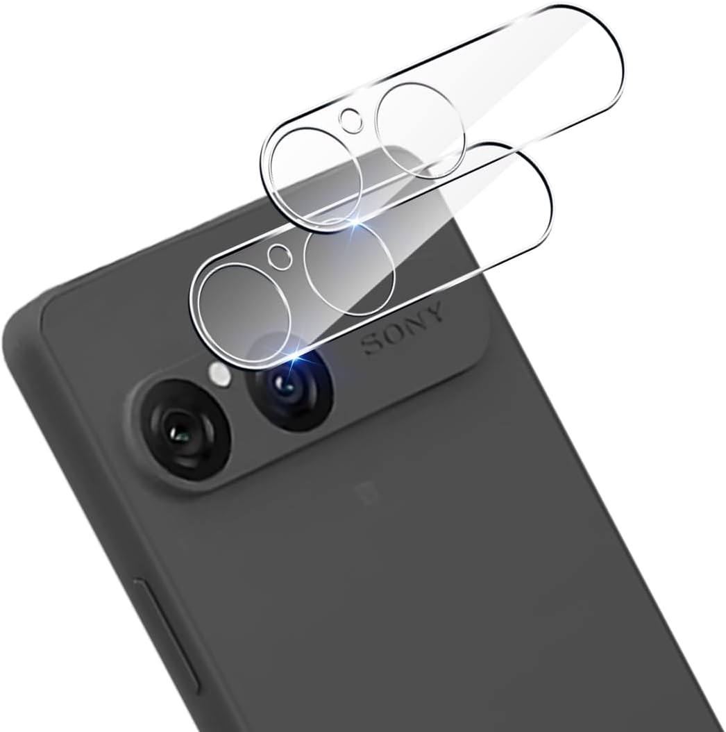 Xperia 10VII Camera Lens Protective Cover, Tempered Glass, 9H Hardness, Shock Absorption, Scratch Prevention, Full Protection, Ultra Thin, High Transmittance, Easy Installation, Compatible with Xperia
