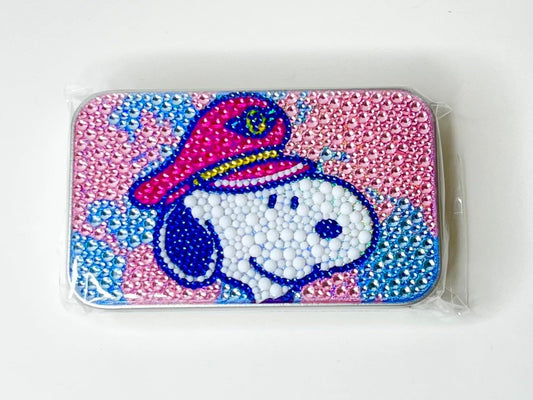 Snoopy Peanuts Gift Sparkly Can Spark Case (Pilot Pink) (with Ramune) Haneda Airport Limited