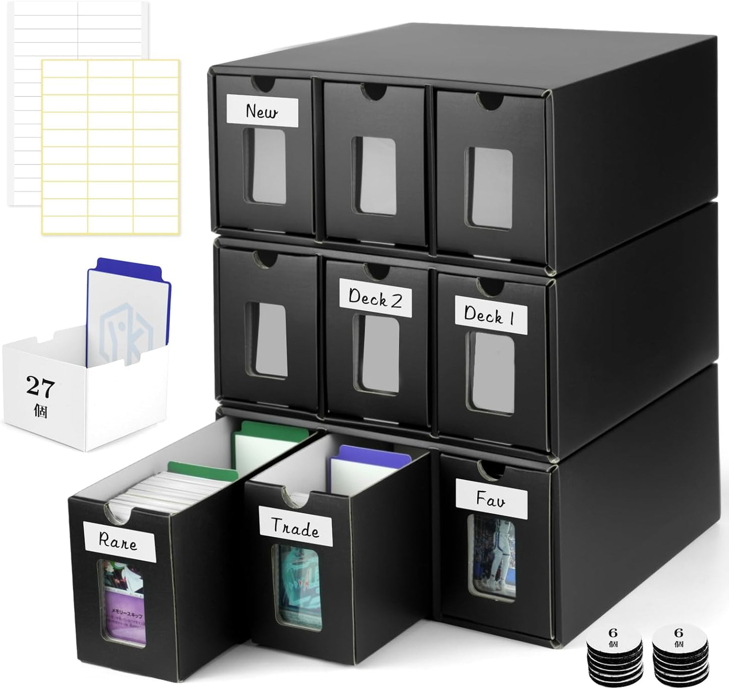 Storage Box (9 Drawers) (3 Tiers (9 Drawers)
