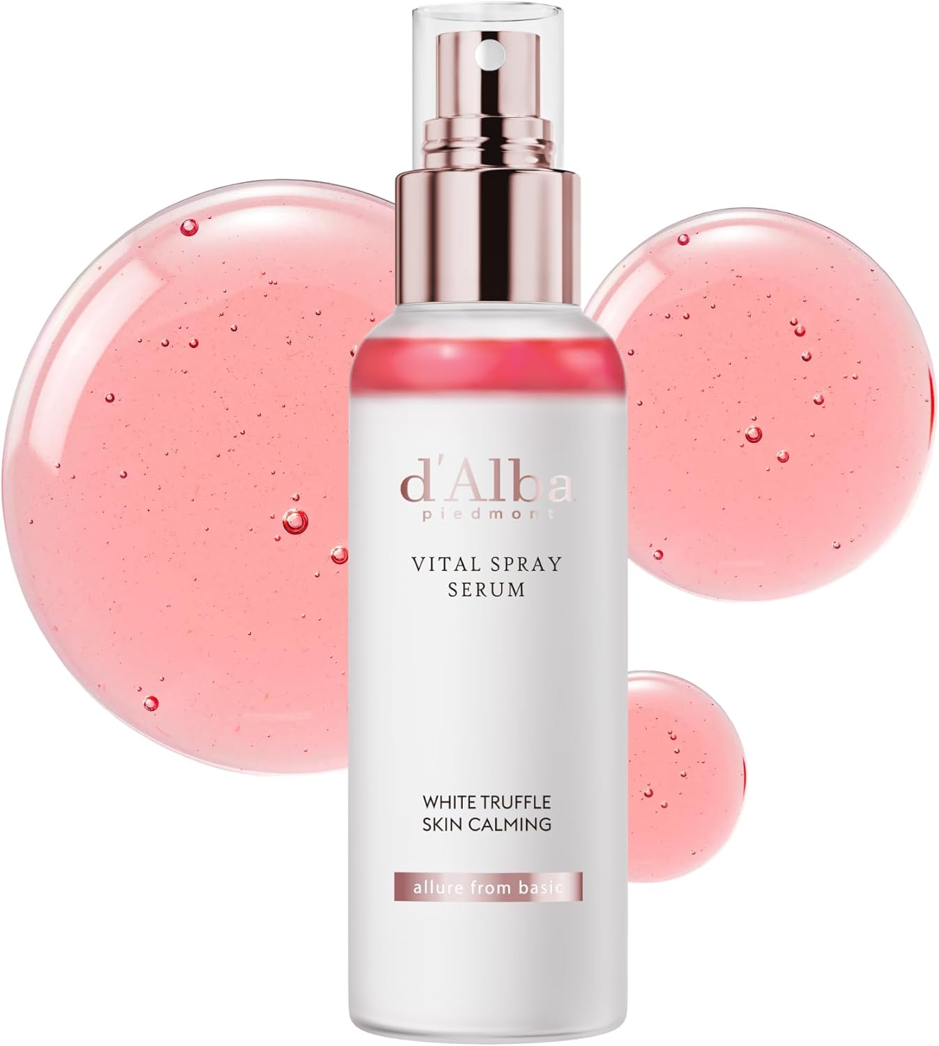 d'Alba White Truffle Vital Spray Serum, 3.4 fl oz (100 ml), Korean Official Genuine Product, Moisturizing Care, Serum, Lotion, Oil, Serum, Beauty Essence, Shiny Skin, Dry Skin, Elasticity, Vegan