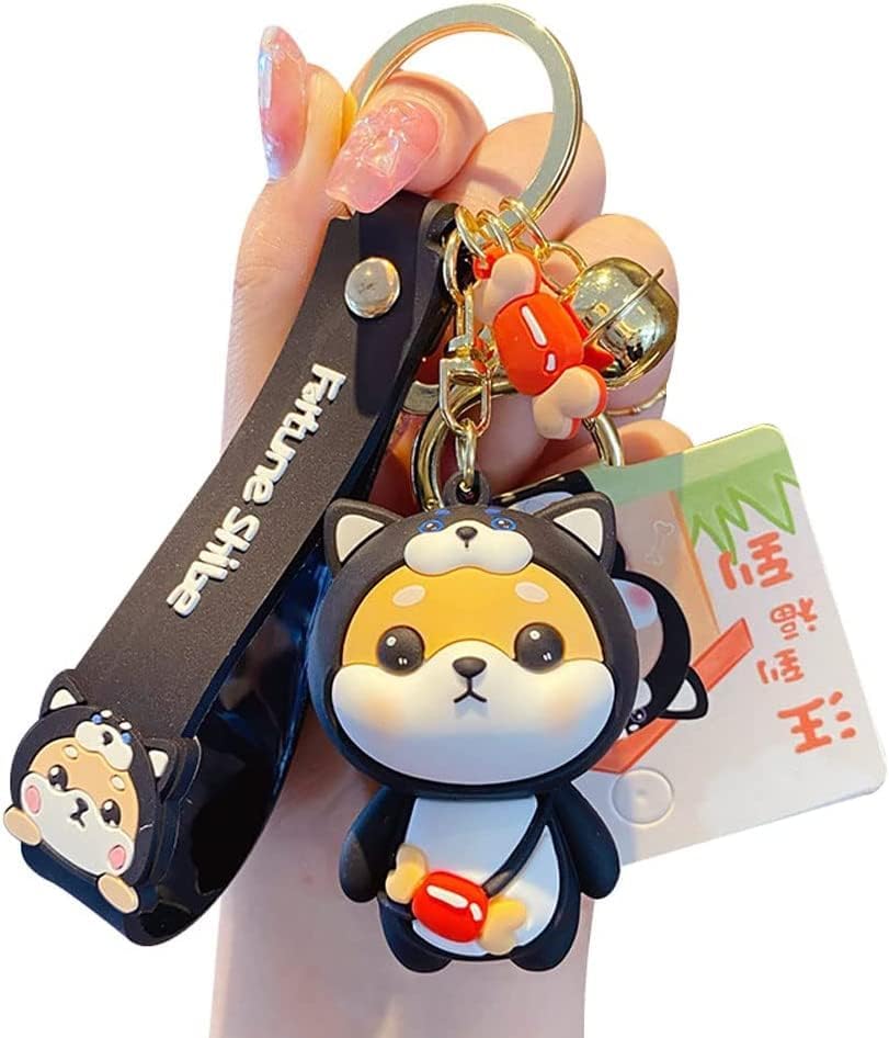 [AIXUAN] Cute Idea Chinese Zodiac Motif Lucky Animal Shiba Inu Pendant Keychain Keychain, Keyring Lovers Valentine's Day Present Pendant Handbag Rucksack Car Key Wrist Strap (Dog)