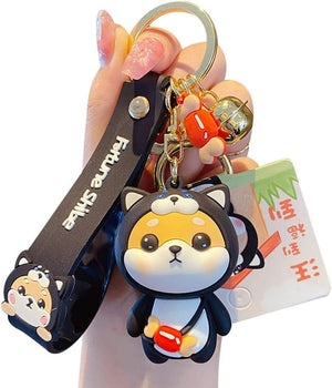 [AIXUAN] Cute Idea Chinese Zodiac Motif Lucky Animal Shiba Inu Pendant Keychain Keychain, Keyring Lovers Valentine's Day Present Pendant Handbag Rucksack Car Key Wrist Strap (Dog)