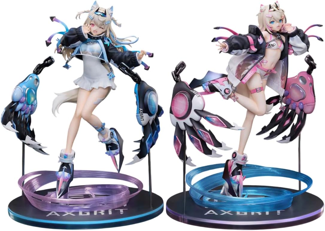 Deluxe Edition Design Coco Holo Live English -Advent- Fuwawa Abyss Guard & Mokoco Abyss Guard "AXGRIT" Version, 1/7 Scale, Total Height Approx. 10.6 inches (270 mm), ABS & PVC Pre-painted Complete
