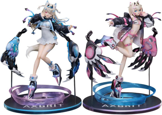 Deluxe Edition Design Coco Holo Live English -Advent- Fuwawa Abyss Guard & Mokoco Abyss Guard "AXGRIT" Version, 1/7 Scale, Total Height Approx. 10.6 inches (270 mm), ABS & PVC Pre-painted Complete