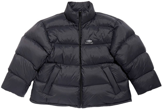 BALENCIAGA 'BLACK' SPORTS ICON PUFFER JACKET
