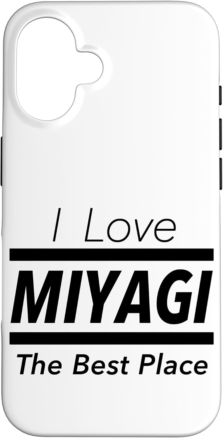 アイラブ・MIYAGI 宮城（I Love）JIMO-T【47都道府県】ジモティ プレゼント お土産 かっこいい 面白い スマホケース iPhone 16 用