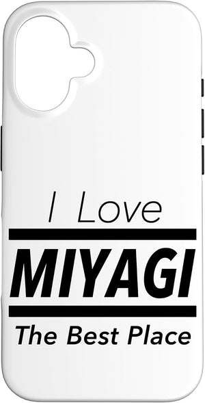 アイラブ・MIYAGI 宮城（I Love）JIMO-T【47都道府県】ジモティ プレゼント お土産 かっこいい 面白い スマホケース iPhone 16 用