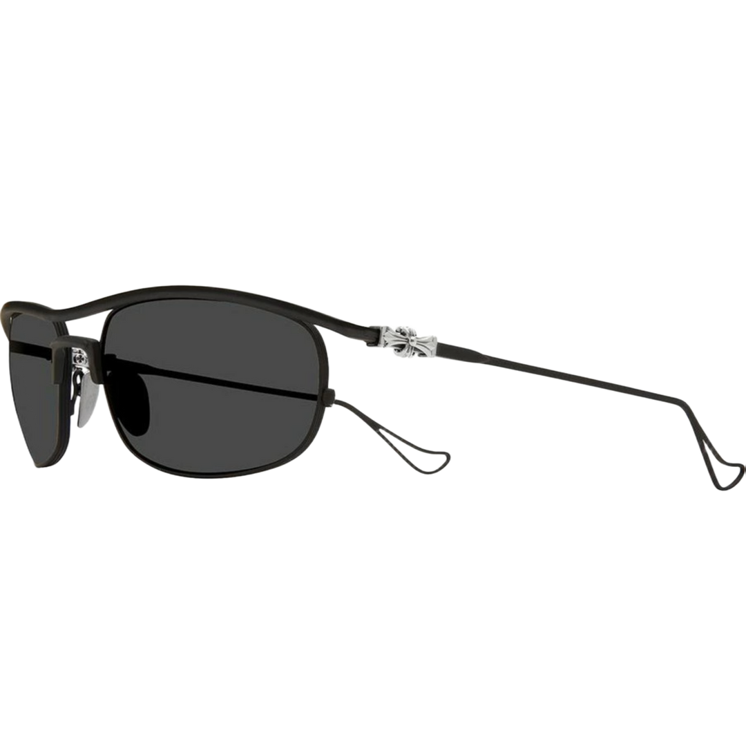 CHROME HEARTS 'INSTAOUNCE' MATTE BLACK SUNGLASSES