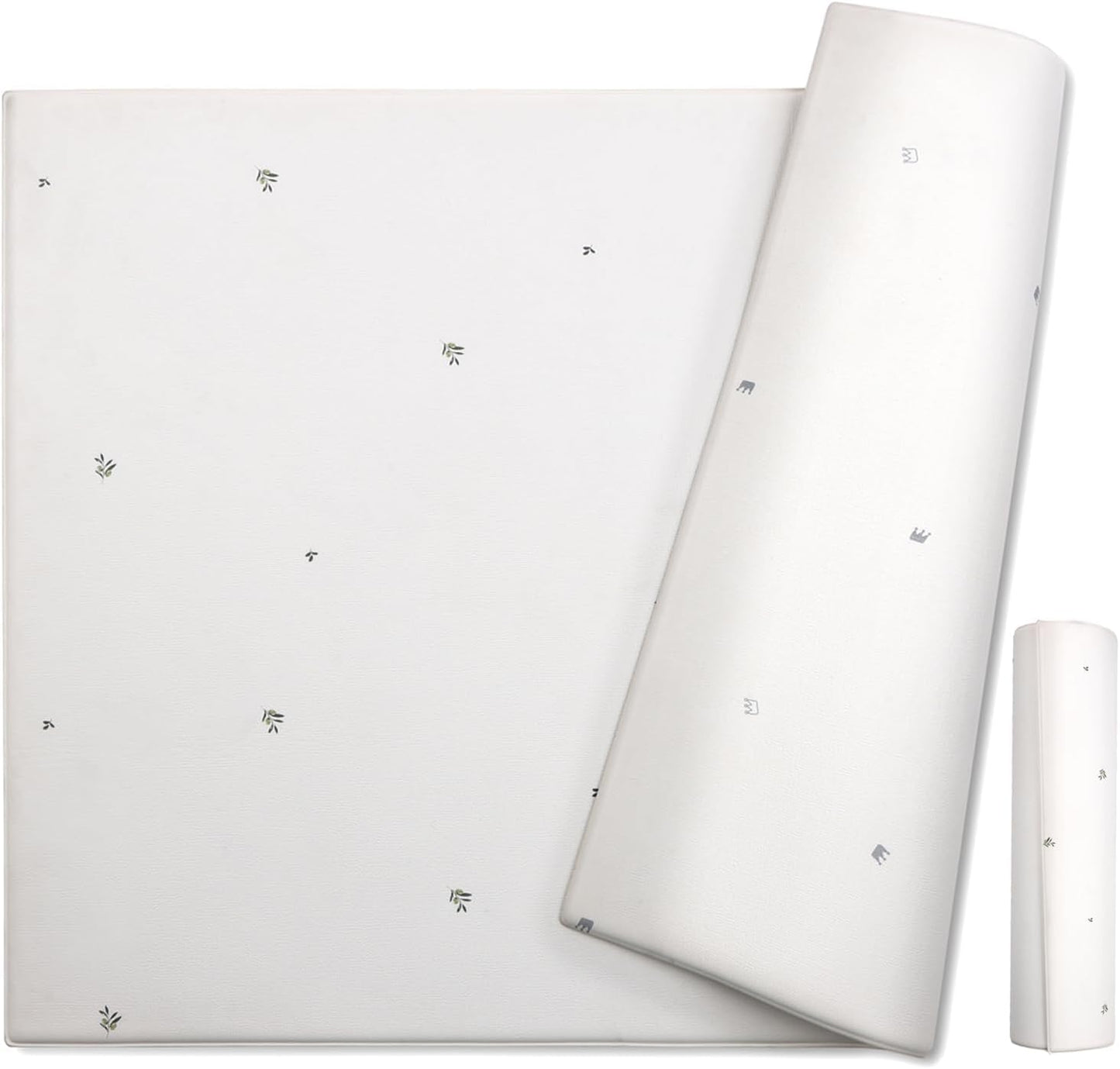 Popomi Mochi Play Mat Baby Mat (Supervised by Nursery Teacher & Pregnant Woman Manipulative Teacher) | Soft, Antibacterial, Double-Sided, Noise Prevention, Anti-Slip, Waterproof