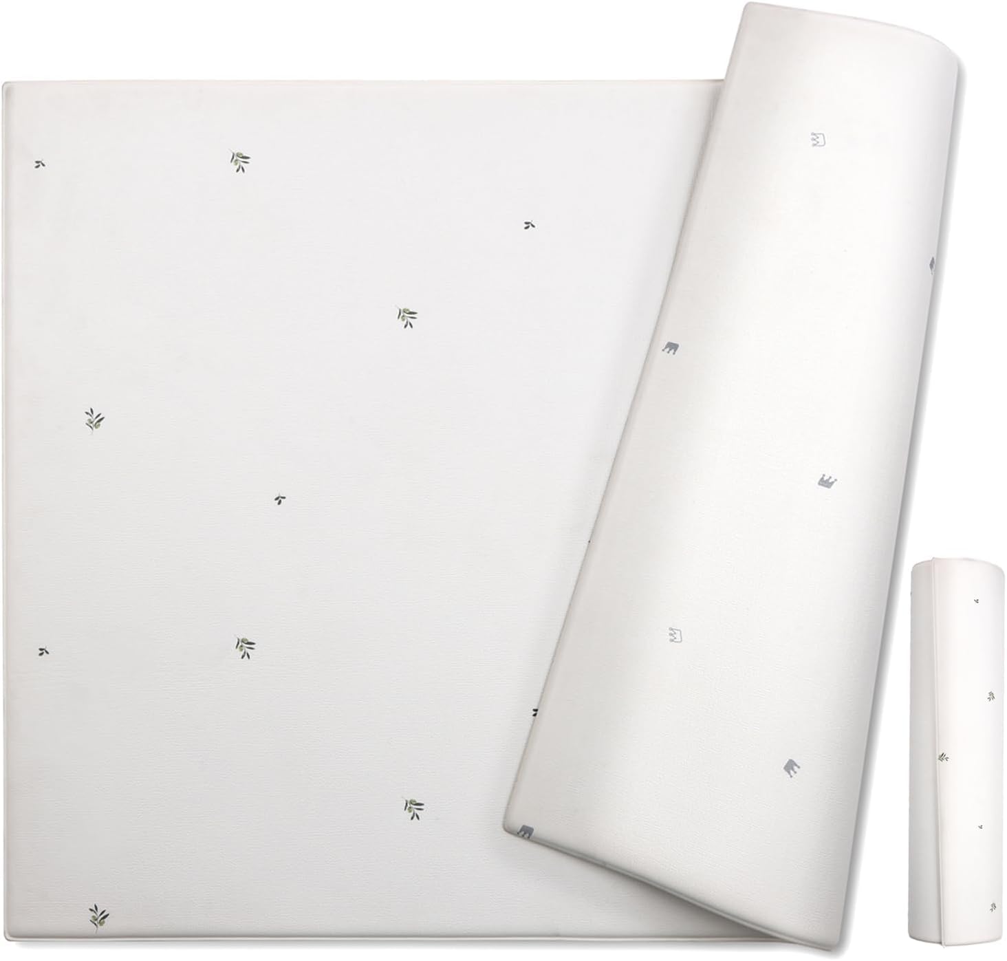 Popomi Mochi Play Mat Baby Mat (Supervised by Nursery Teacher & Pregnant Woman Manipulative Teacher) | Soft, Antibacterial, Double-Sided, Noise Prevention, Anti-Slip, Waterproof