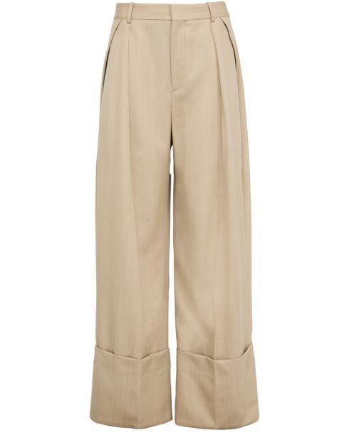 VICTORIA BECKHAM ワイドレッグ ターンアップ パンツ - Image 1