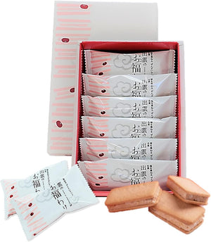 Kotobuki Seika Co., Ltd. O-Shogatsu Gift, Kani-no-Tsuki Izumo no Ofuku-wake Zenzai Sandwich Cookies (6 pieces) Souvenir from Shimane Prefecture, Individually Wrapped, Celebration, Connection, Thank