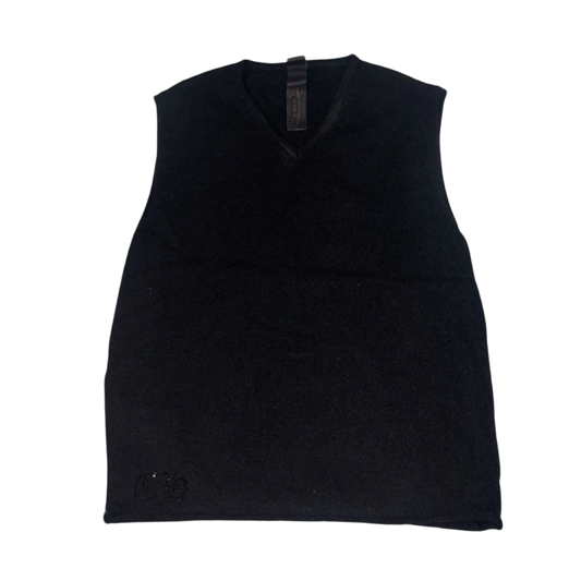 CHROME HEARTS 'RHINESTONE DAGGER' CASHMERE SLEEVE LESS TANK TOP