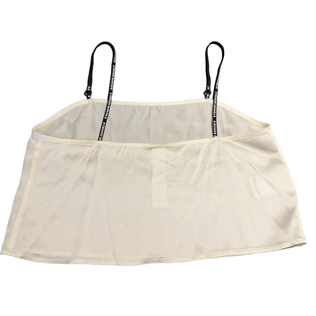 CHROME HEARTS 'CREAM' SILK TANK TOP