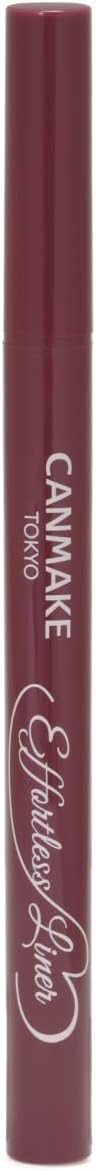 Canmake Effortless Liner 03 Cashmere Burgundy 0.63ml Liquid Eyeliner Pencil Loss Burgundy Brown