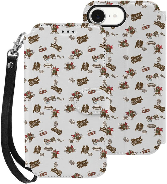 iPhone 16 E用ケース 手帳型 仮面ライダー アイフォン16用ケース 財布型 カード収納 おしゃれ スマホケース 携帯ケース スタンド機能