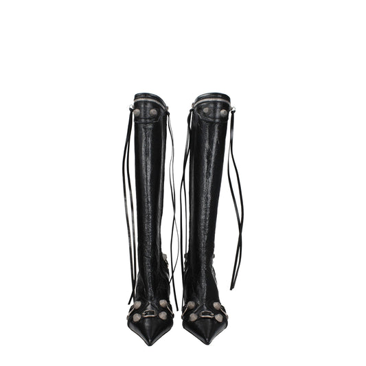 Balenciaga Boots Women Leather Black - Image 1
