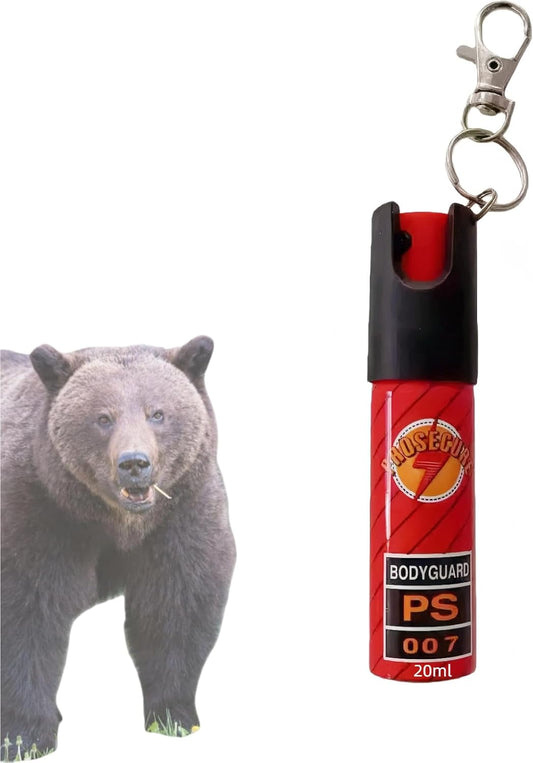 Bear Repellent Spray, Made in Japan, Bear Repellent Spray, 20 Second Continuous Spraying, Self-Defense Goods, Security Goods, Small, Camping, Hiking, 0.7 fl oz (20 ml)