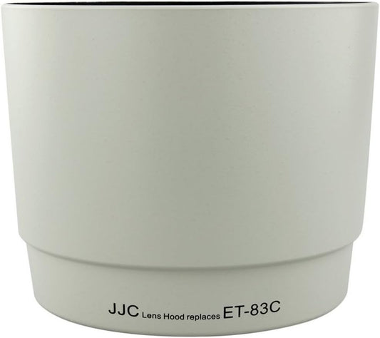 JJC White Lens Hood for Canon ET-83C Compatible EF 100-400mm F4.5-5.6L IS USM Lens Reversible