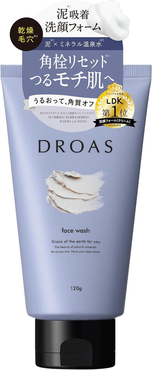 DROAS | Foam Cleansing Clay Clear Wash 4.2 oz (120 g) Face Wash